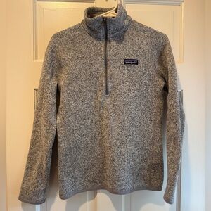 Patagonia Gray Better Sweater Quarter Zip Pullover